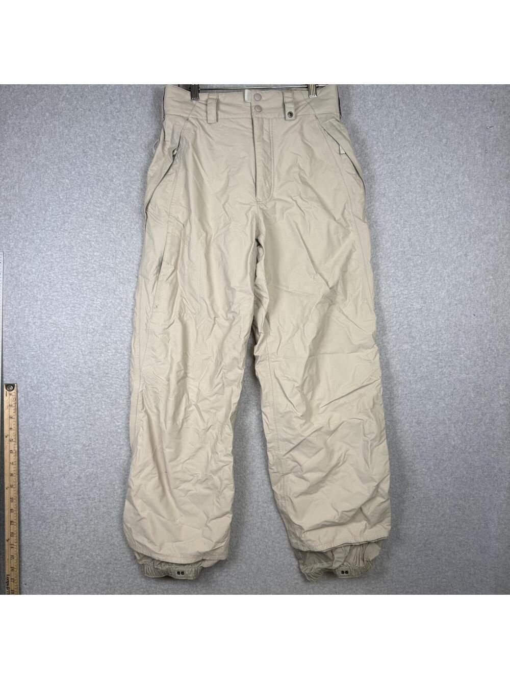 Burton Tan Beige Snowboard Ski Pants Women Size Small Waterproof Winter Outdoor